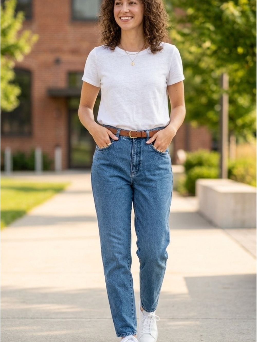 Vintage Bill Blass Jeans Womens 8 High Waist Tapered Leg Mom Jeans 100% Cotton